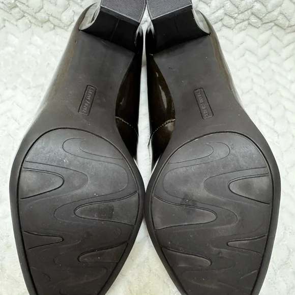 Etienne Aigner Haven Metallic Bronze Patent Heels Size 9M - Picture 6 of 14